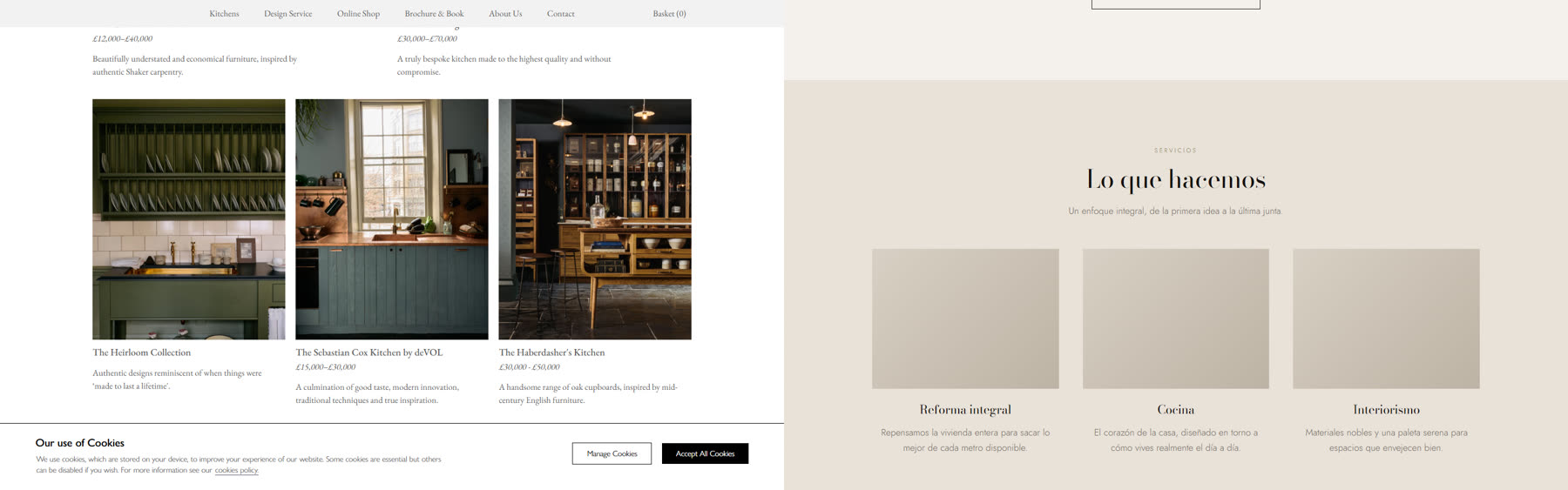 Comparación al 025% de scroll